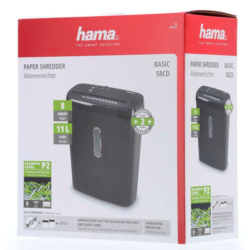 Hama Basic S8CD paberipurustaja