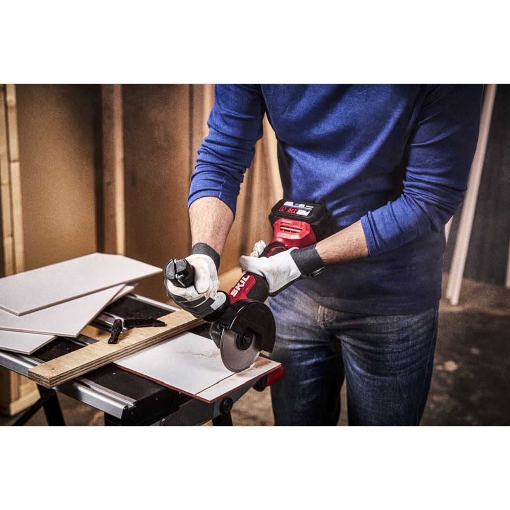 SKIL 3922 CA hiiliharjaton akkukulmahiomakone 115 mm runko