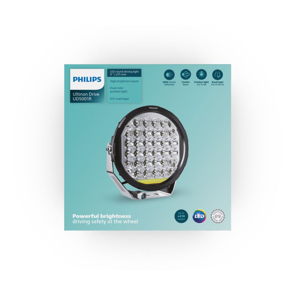 Philips Ultinon Drive UD5001R LED-kaukovalo 9" 180 W Ref. 37,5