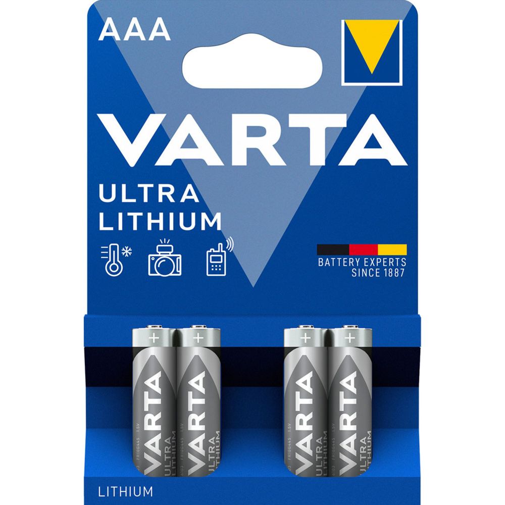 Varta Ultra Lithium AAA patarei 4 tk