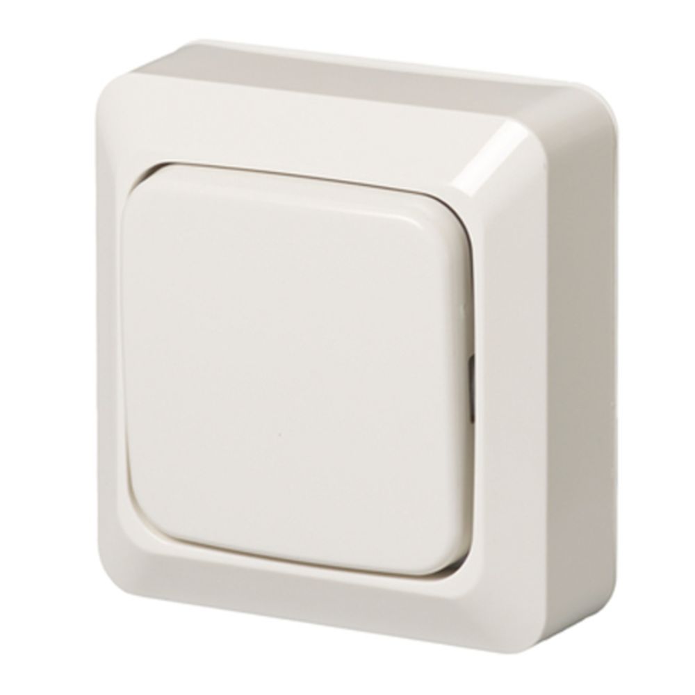 ABB Jussi ytmonterad 6-brytare IP21, vit