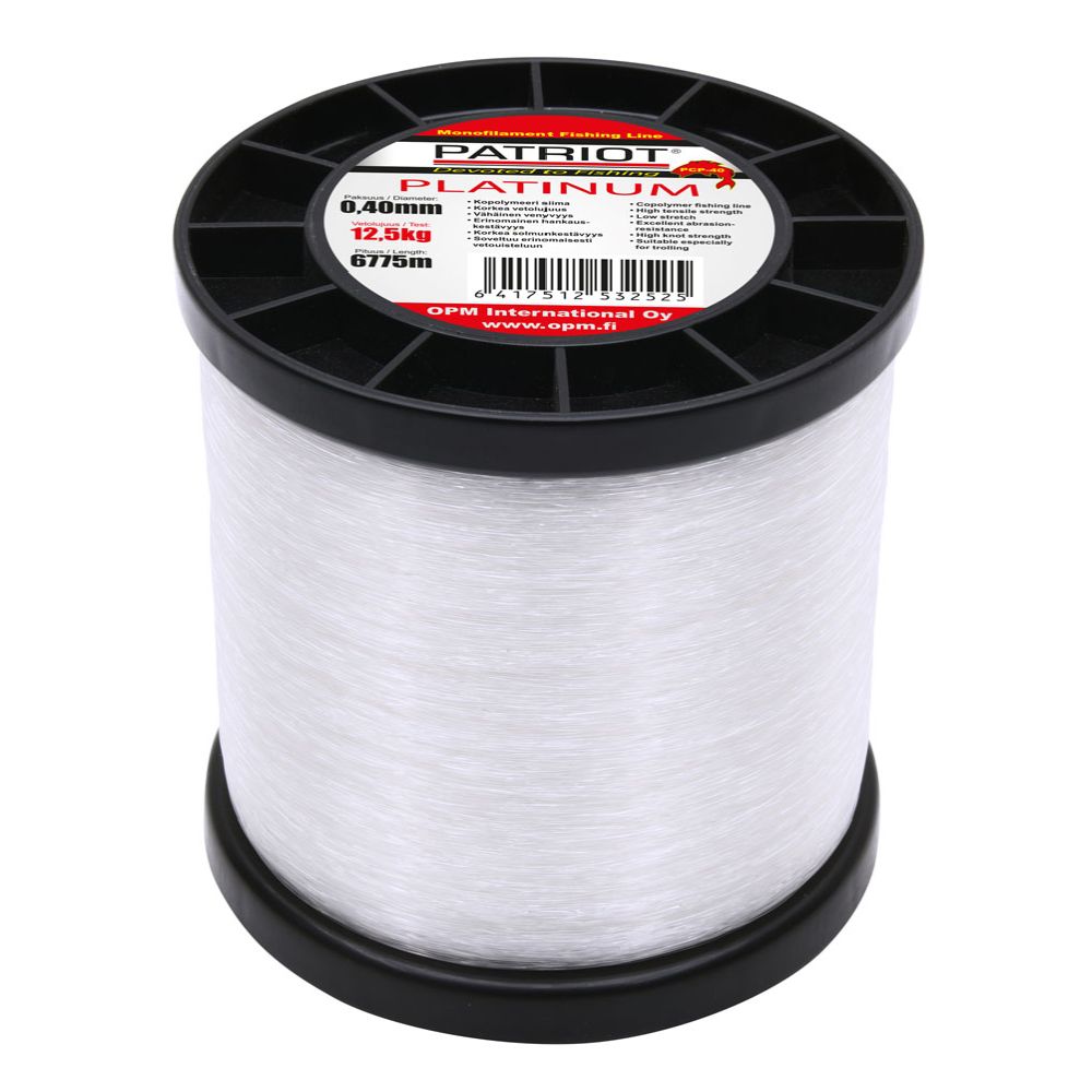 Patriot Platinum monofiilnöör 0,40 mm 12,50 kg 6775 m