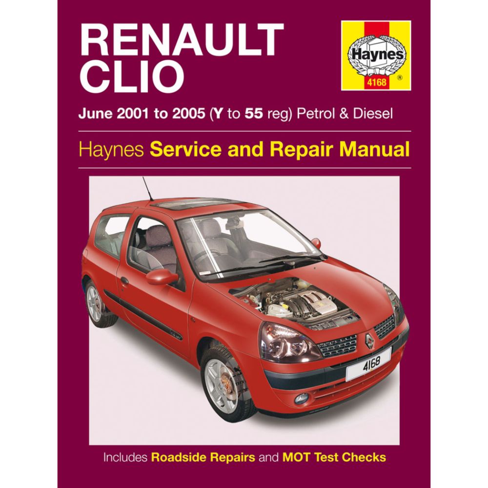 Korjausopas Renault Clio 01-04 englanninkielinen