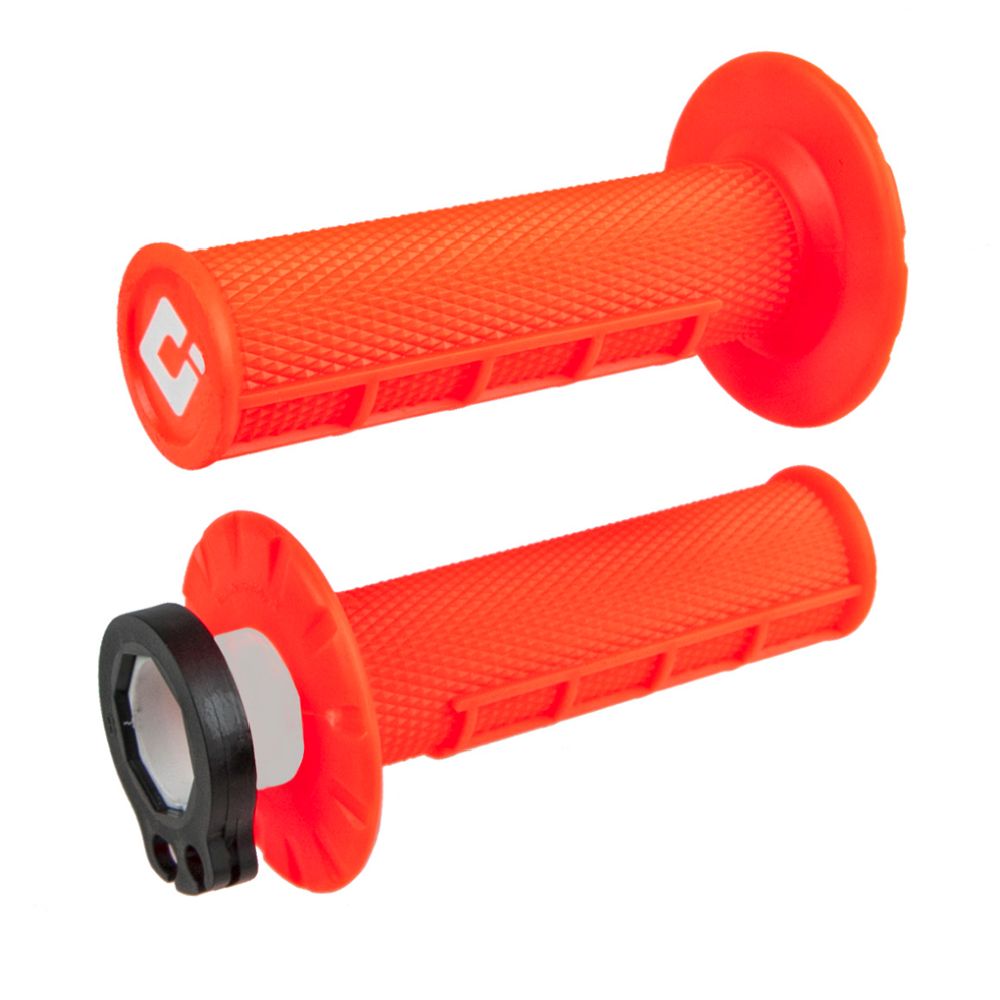 Odi Half-Waffle MX lock-on käepidemed, oranž