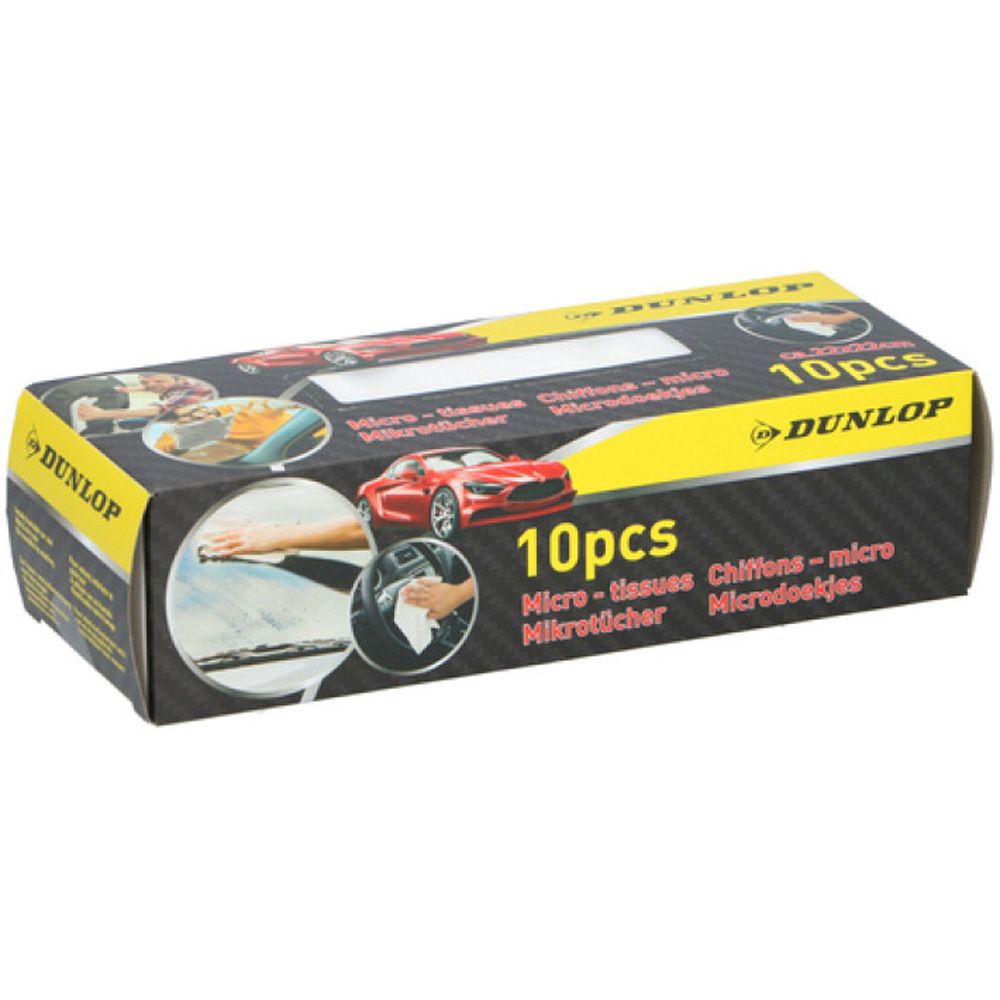 Dunlop mikrofiberdukar 22 x 22 cm 10 st.