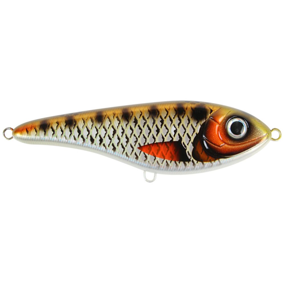 Strike Pro Baby Buster Jerk jerkvoobler, 10 cm, 25 g, Yellow Perch