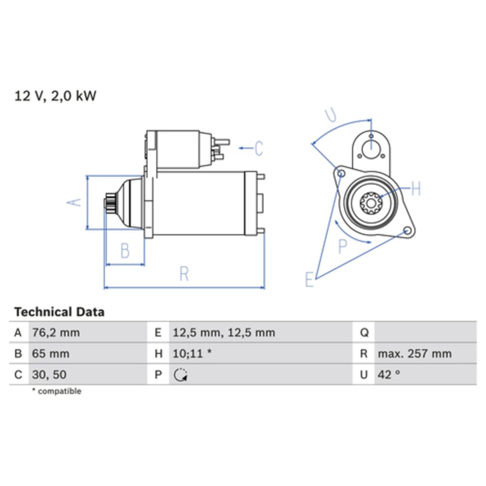 Startmotor 13-2803
