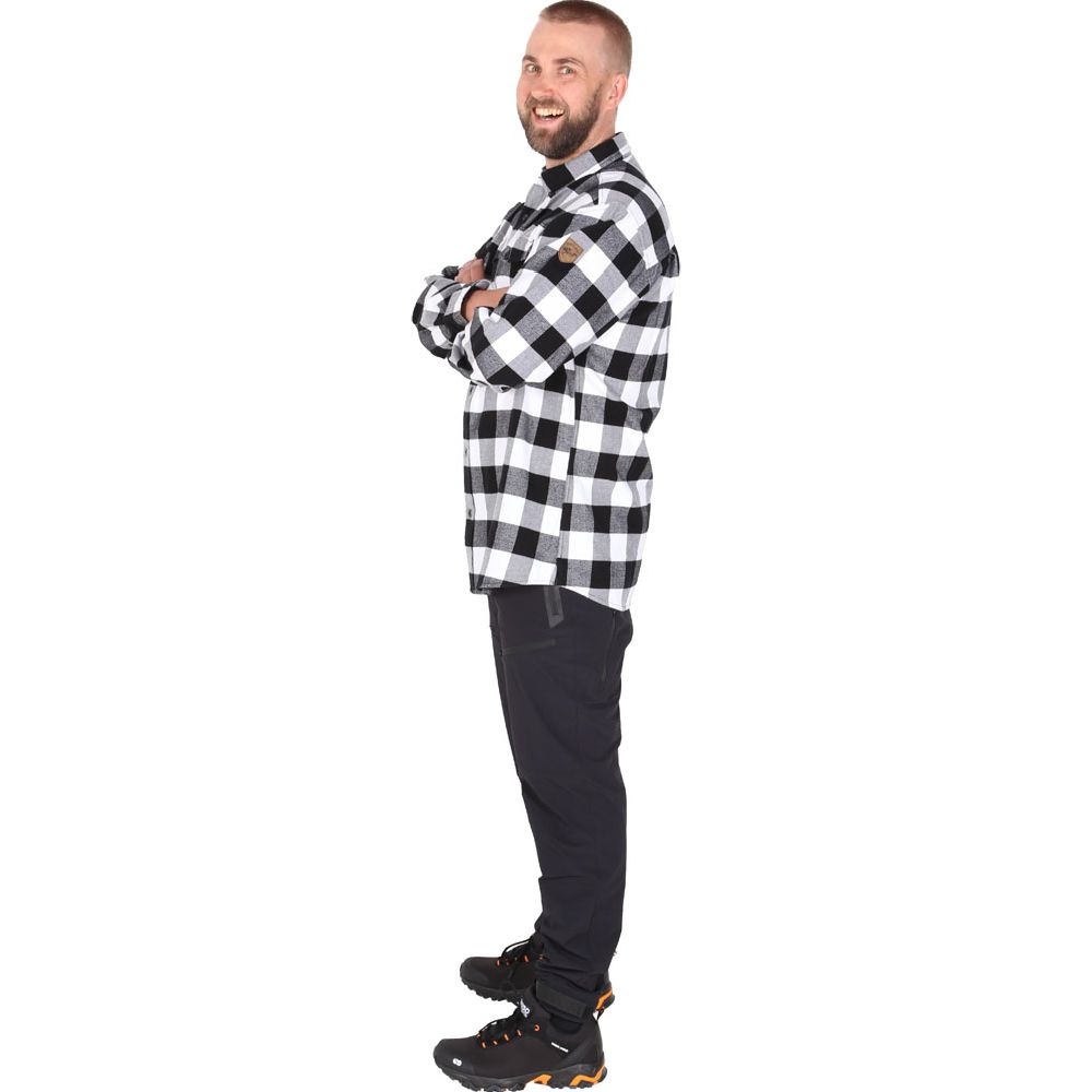 JahtiJakt Jouni flanellskjorta svart/vit