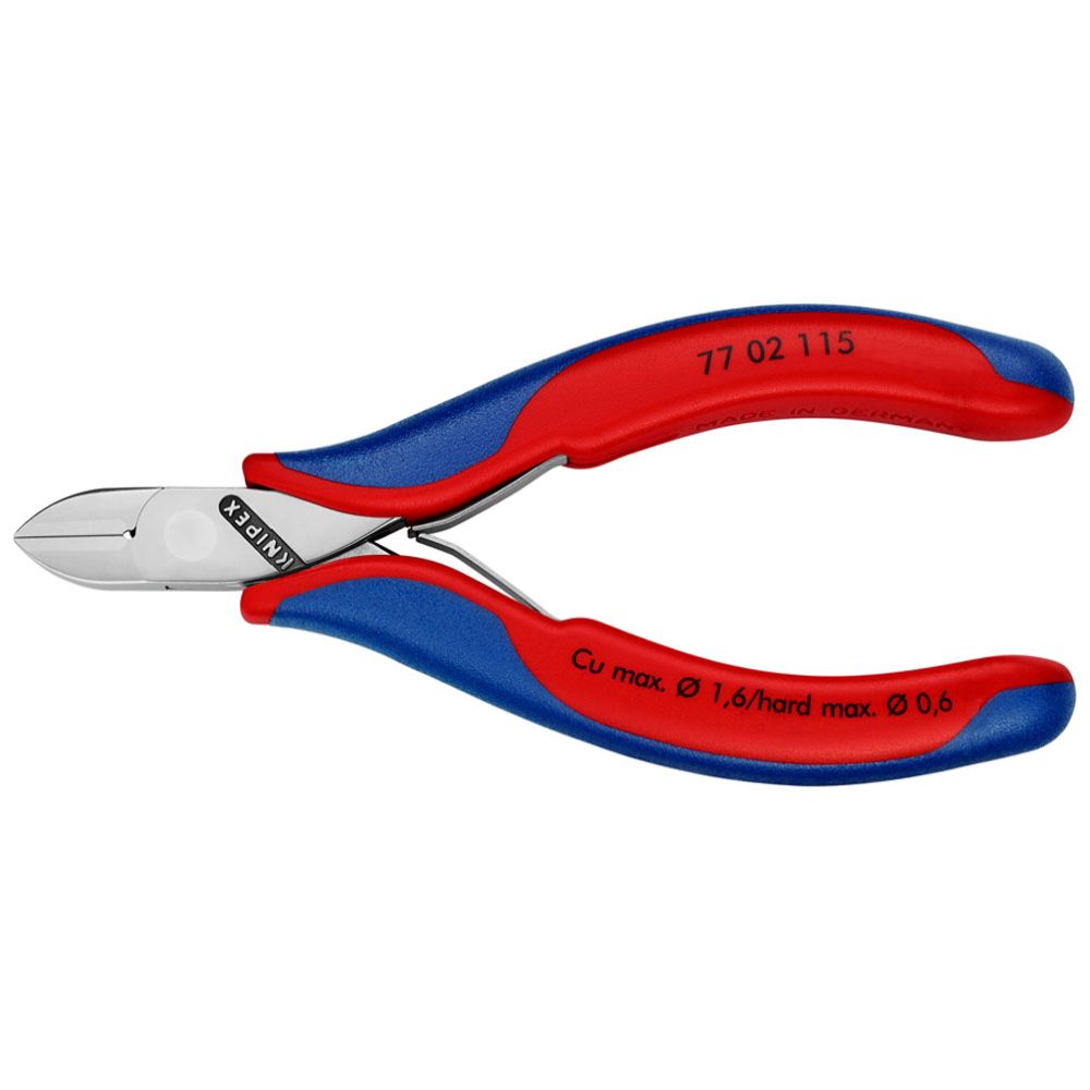 Knipex® 77 02 115 elektronikändavbitare med fjäder 115 mm