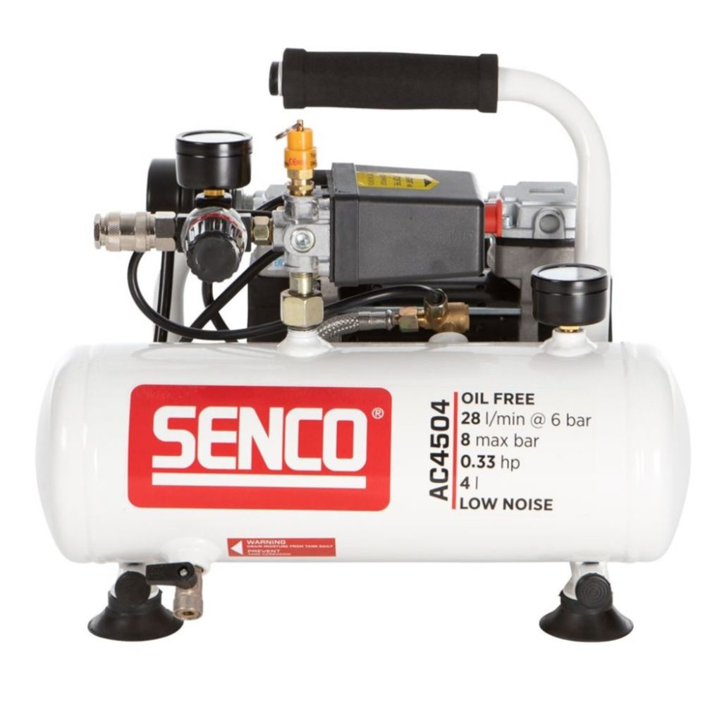 Senco AC4504 tryckluftskompressor, tyst modell 4 l