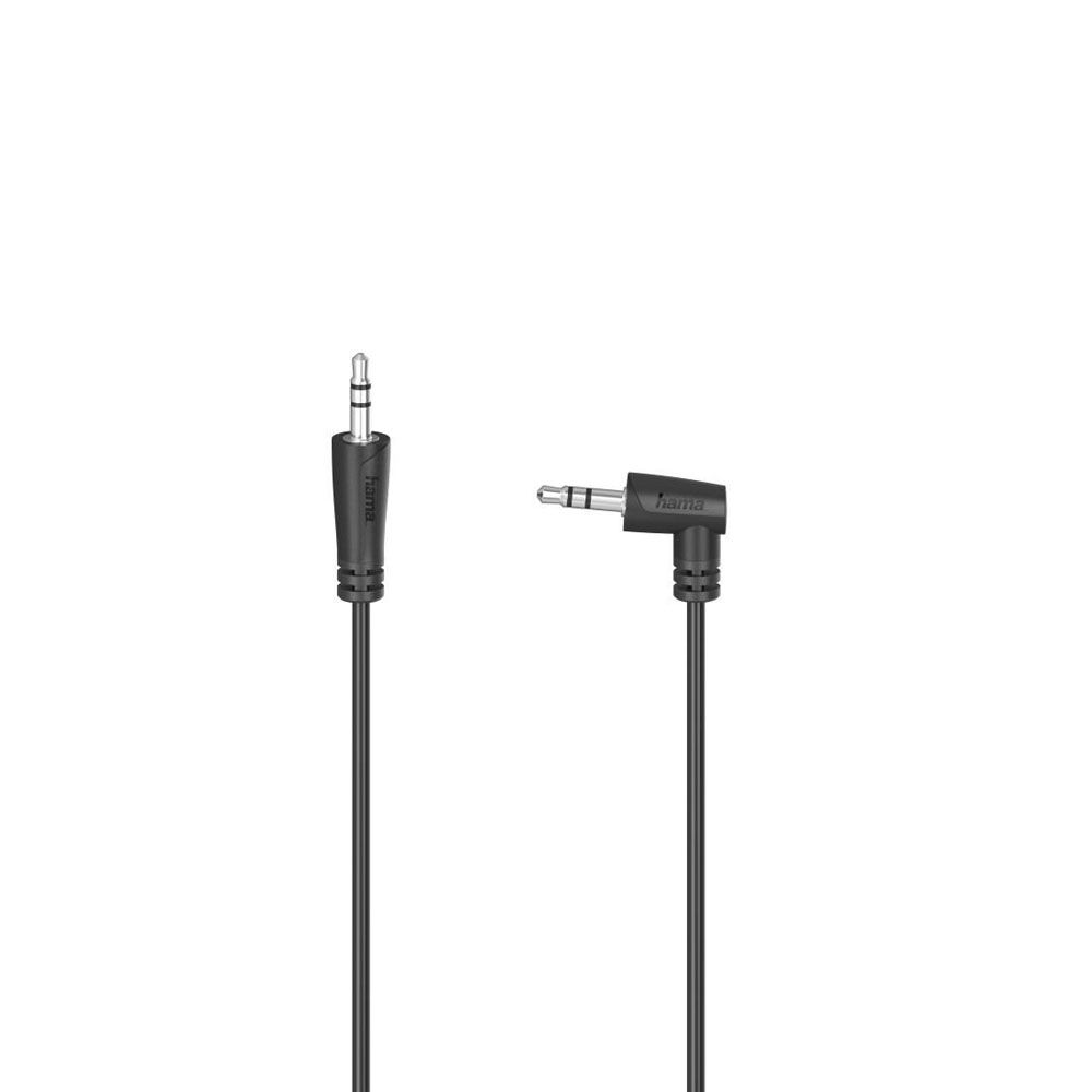 Hama Audiokaapeli, 3,5 mm uros - 3,5 mm uros 90°, 0,5 m