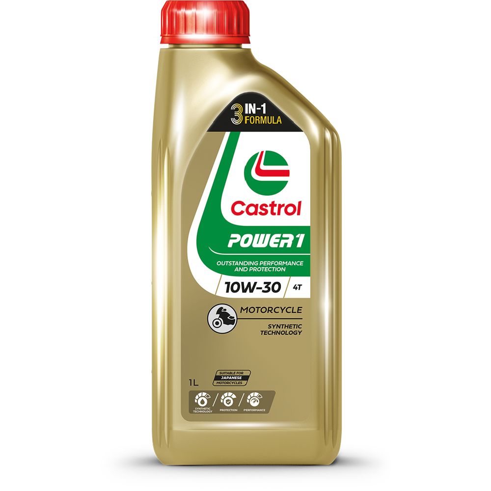 Castrol Power1 10W-30 sünteetiline mootorratta mootoriõli, 1 l