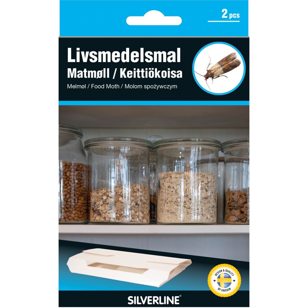Silverline livsmedelsmalfälla 2 st.