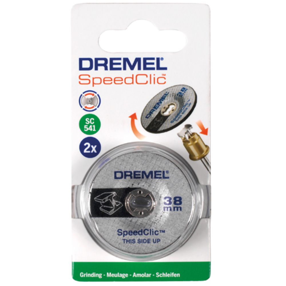 Dremel SpeedClic 541 slipskiva för metall 38 mm 2 st.
