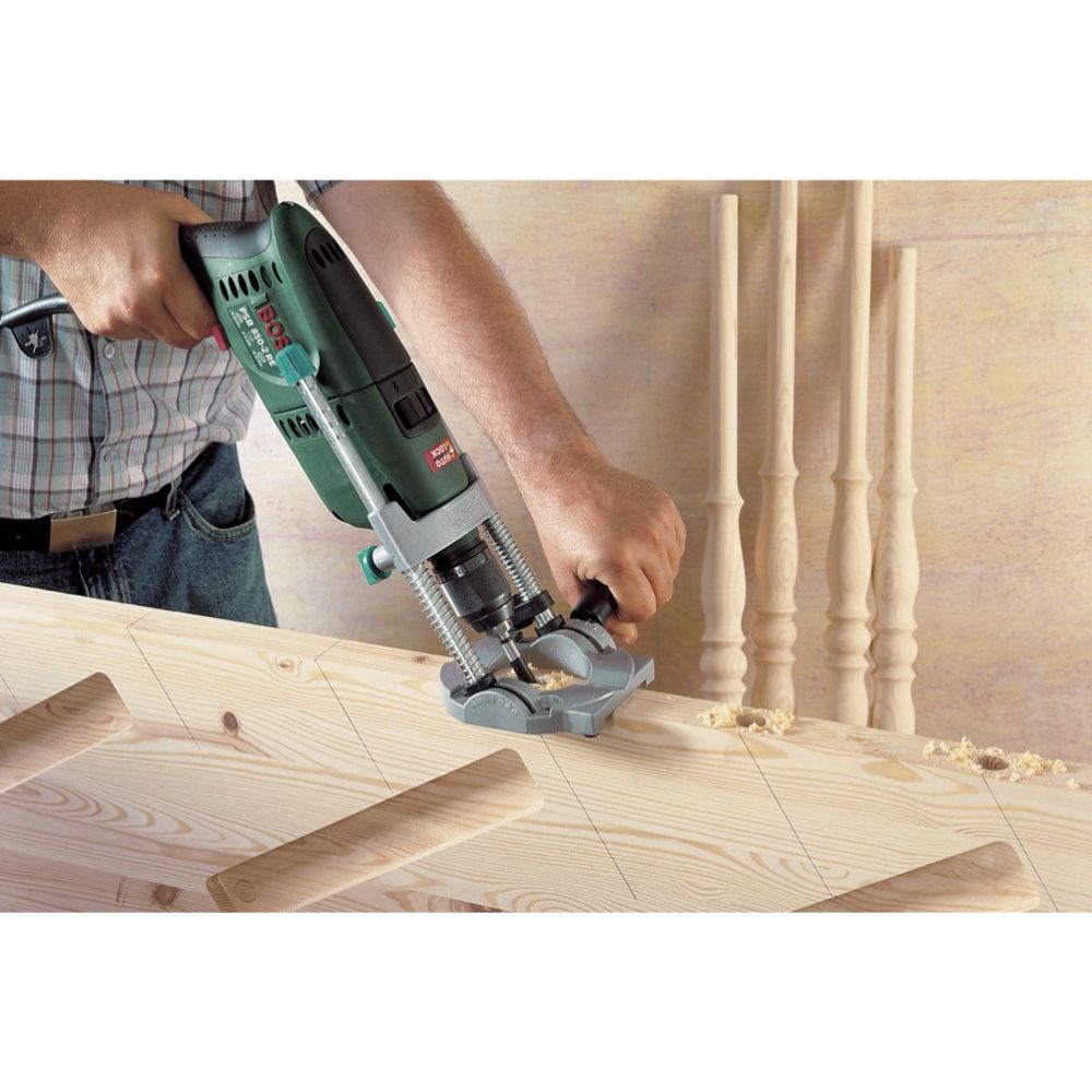 Wolfcraft® Tecmobil puurimisrakis tolmukogujaga