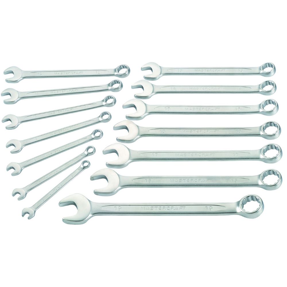Mastercraft blocknyckelsats 6 - 24 mm 14 delar