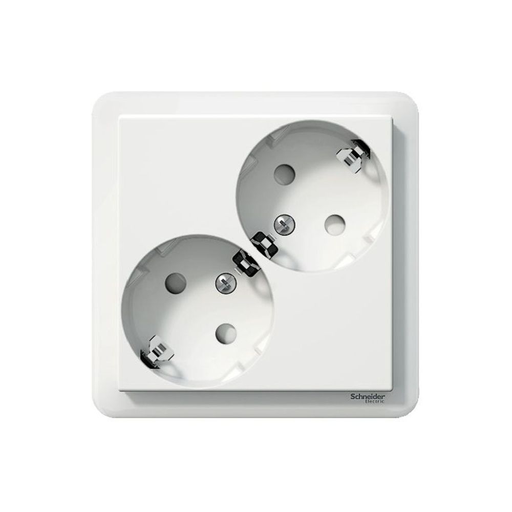 Schneider Electric Exxact 2-osaline pistikupesa