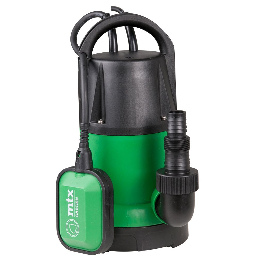 MTX Garden dränkbar pump 8000 för rent och smutsigt vatten (400 W)