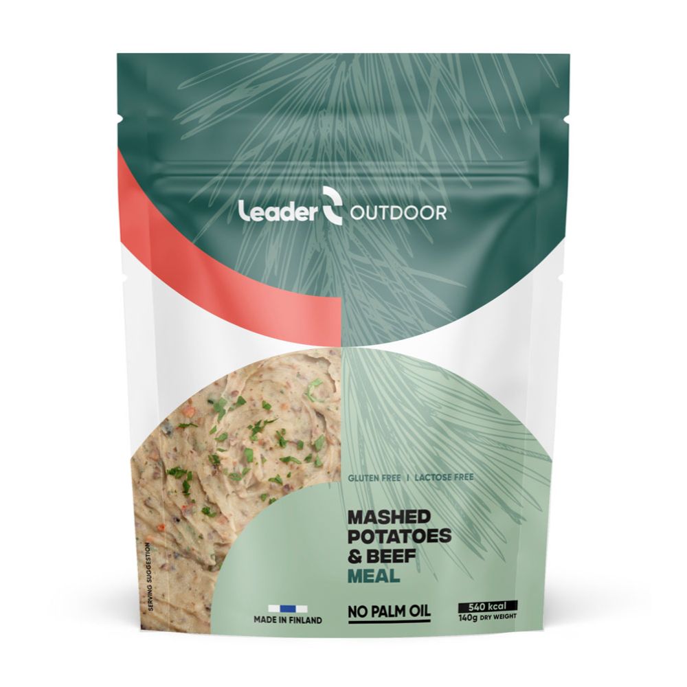 Leader Outdoor Potato pureé with Beef 140 g Laktoositon, Gluteeniton