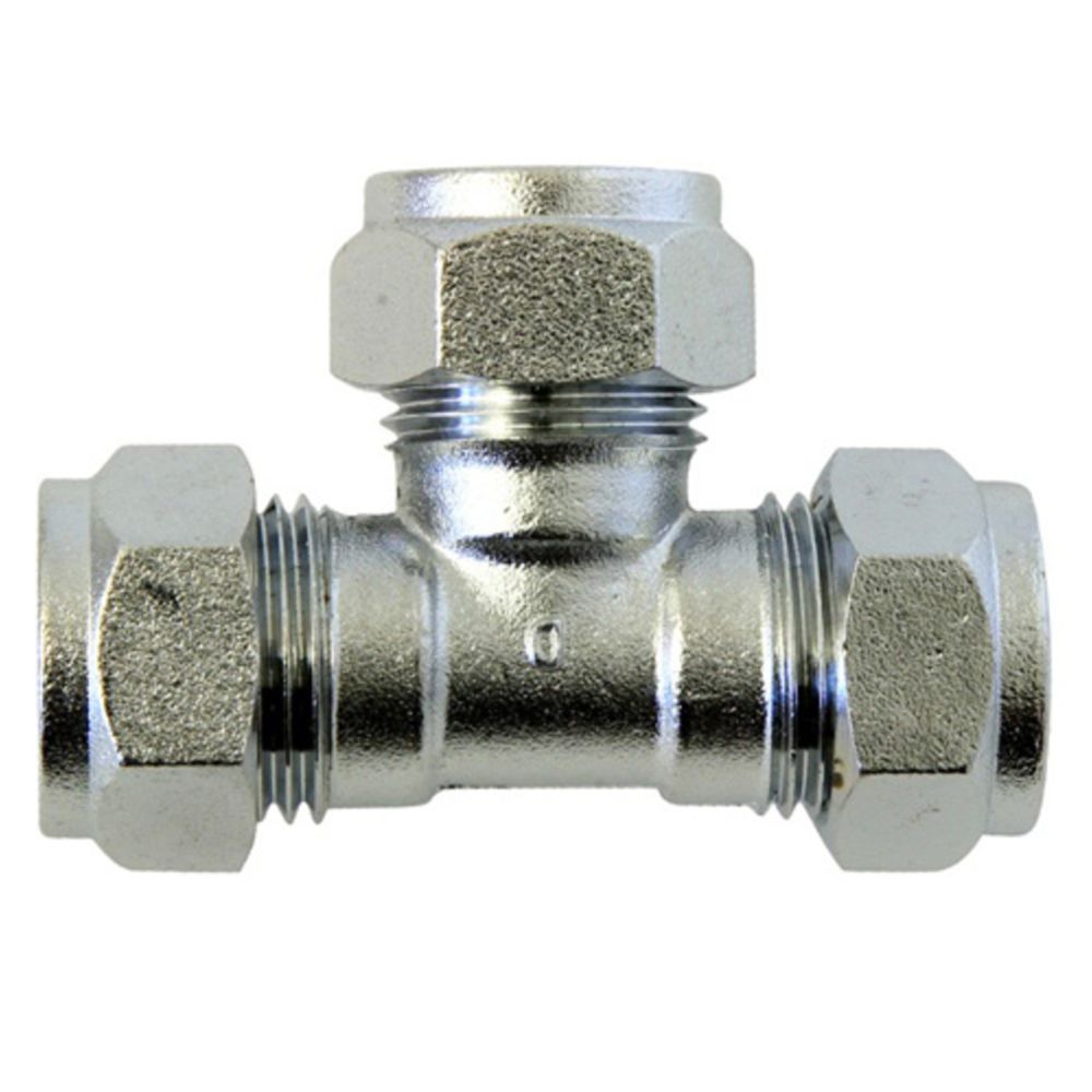 Puserrus T-haara 12 mm, kromattu