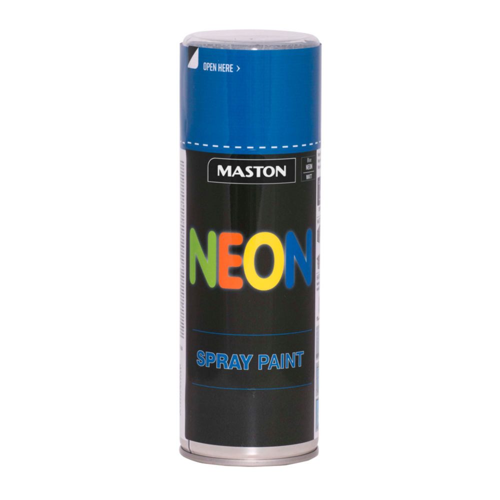 Maston sprayfärg neonblå 400 ml