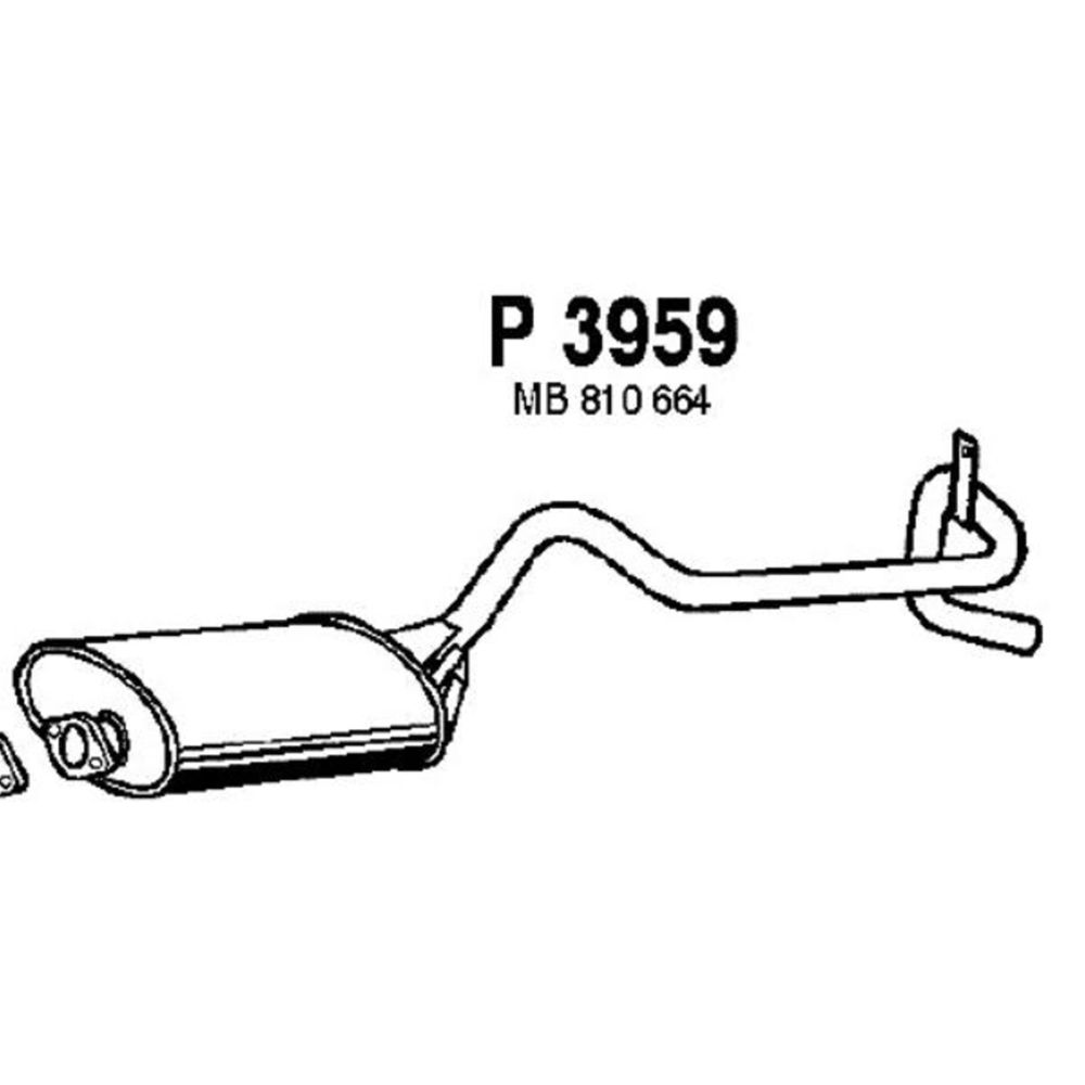 Takaäänenvaimentaja 14-3960