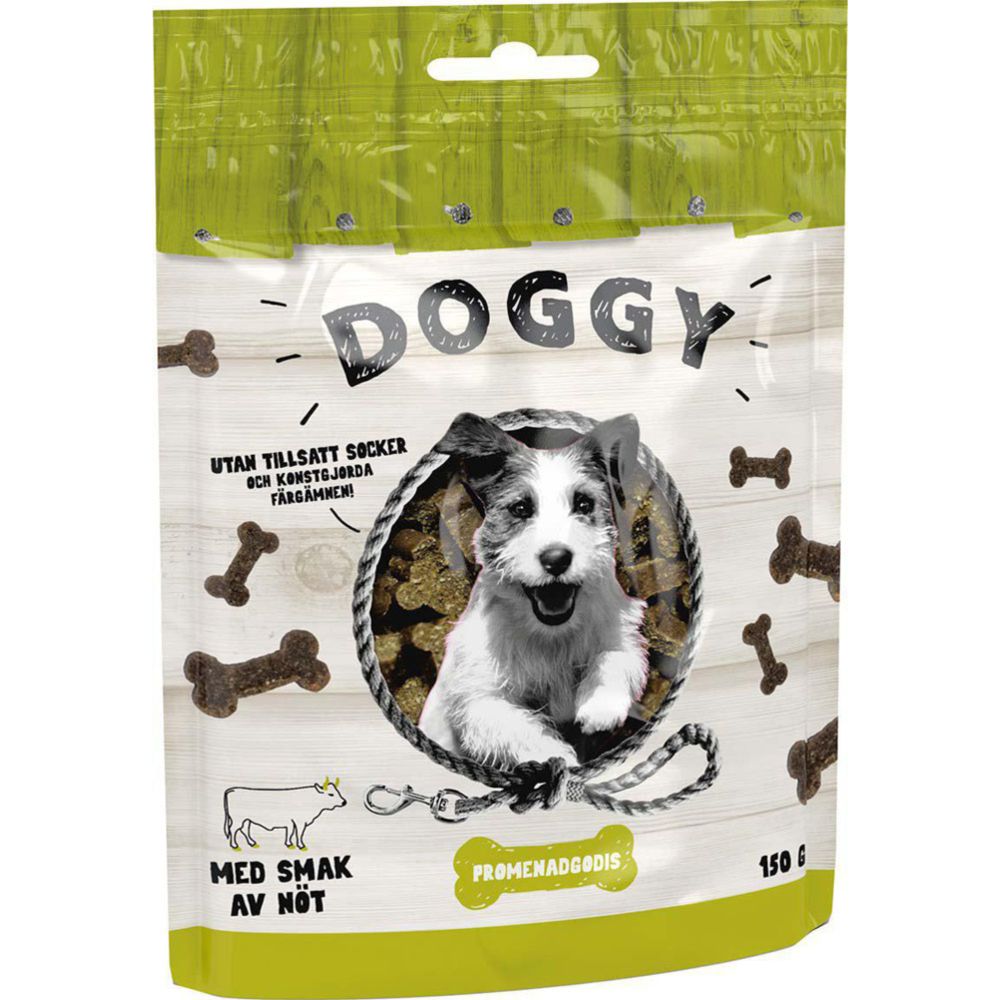 Doggy Promenad Godis Nöt 150 g