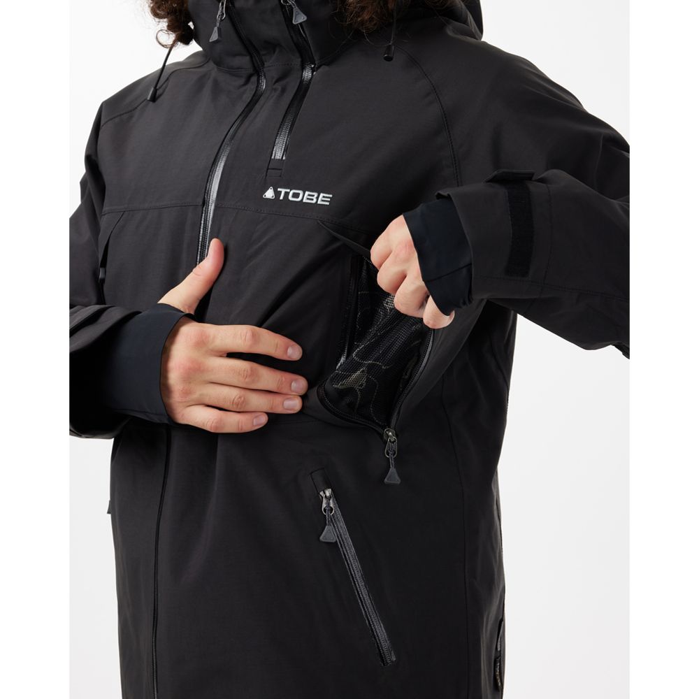 Tobe Vivid skoterjacka Jet Black