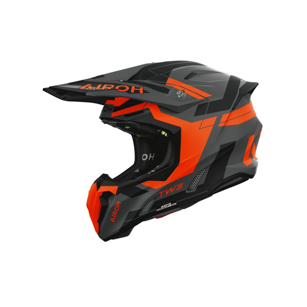 Airoh Twist 3 Dynasty crosshjälm grå/orange