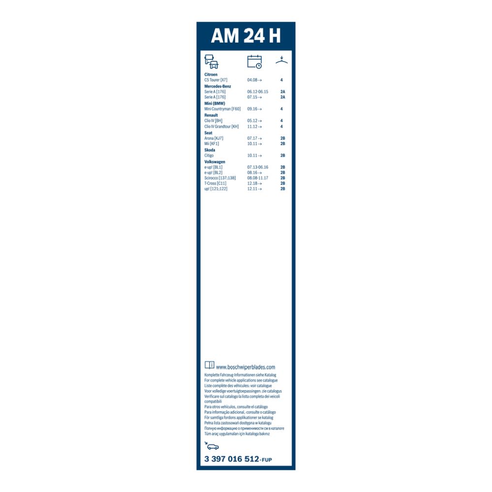 Bosch AM24H torkarblad 24 cm