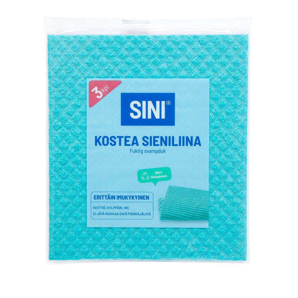SINI Sieniliina kostea 3 kpl