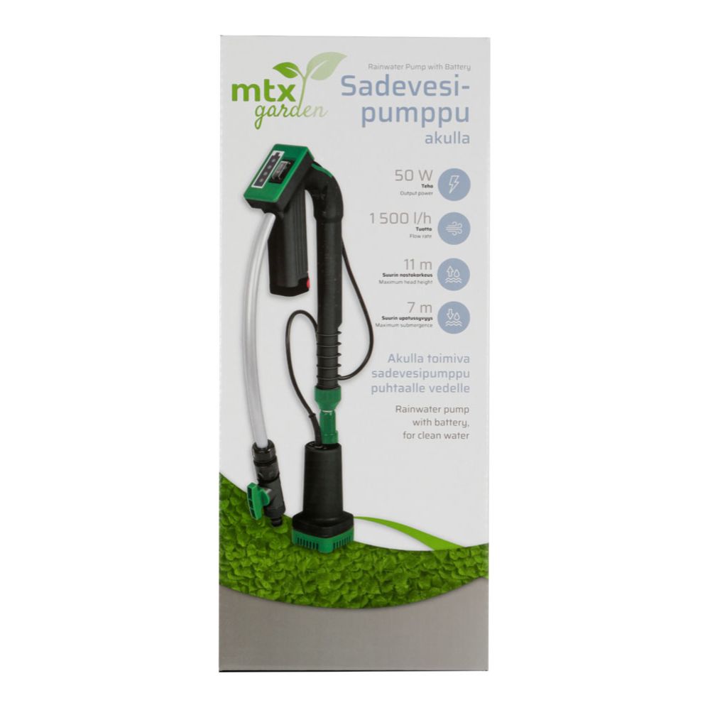 MTX Garden vihmaveepump akuga 12 V