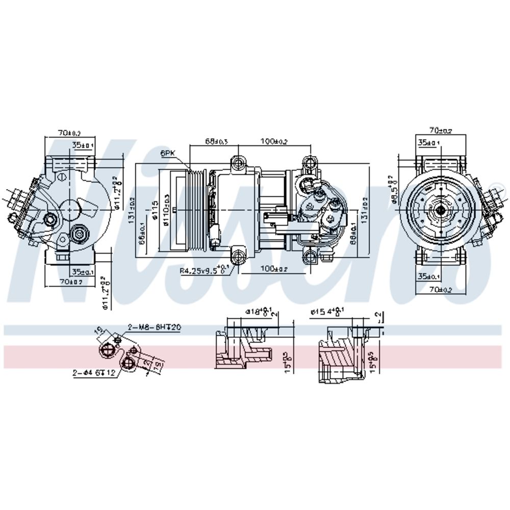 Ilmastointilaitteen kompressori 30-00351
