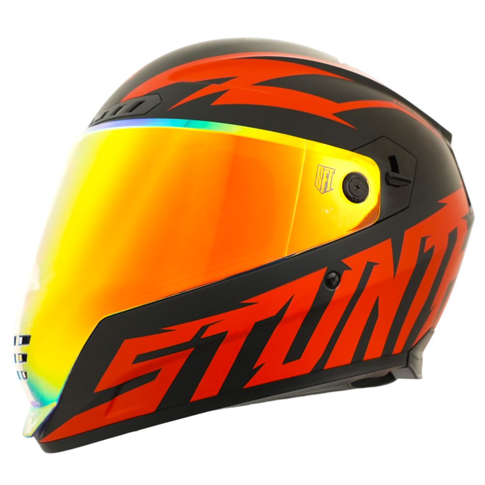 Stunt Freaks Team Flatout moottoripyöräkypärä punainen