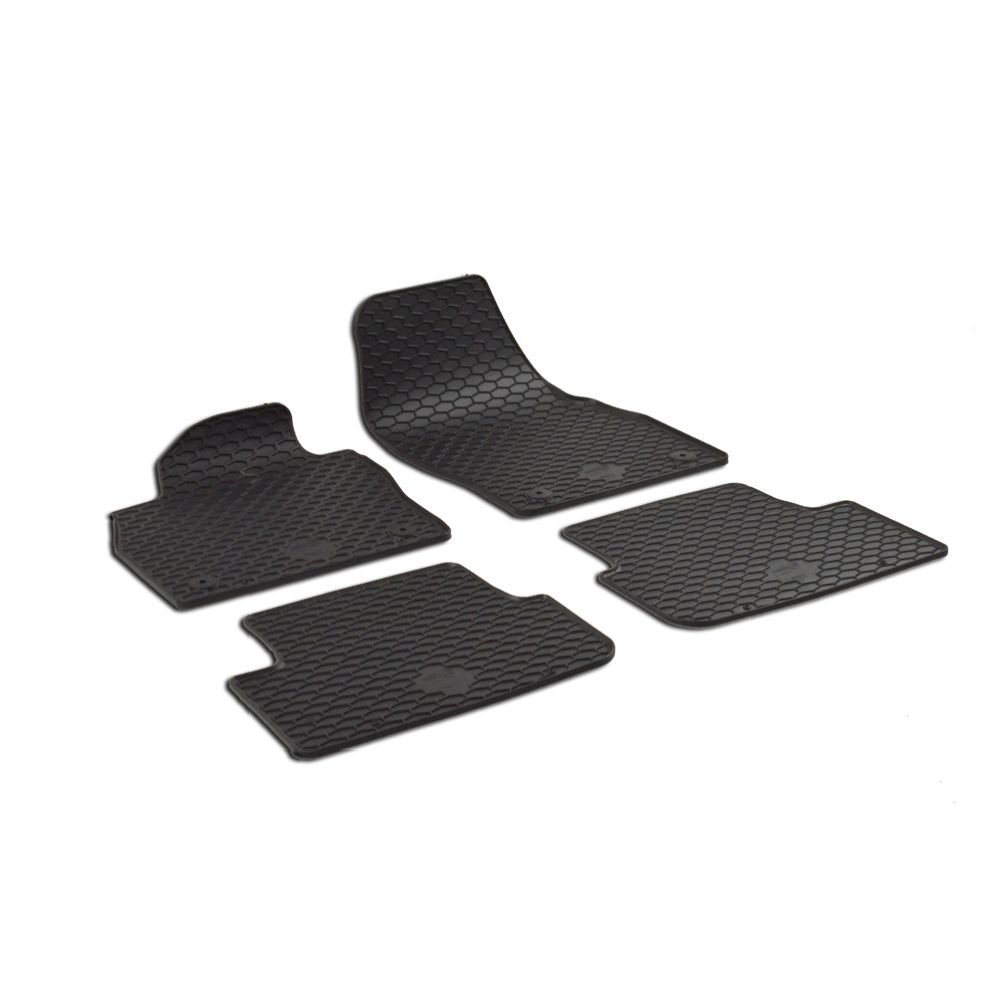 Gummimattsats Audi A1, VW Polo, Seat Arona, Seat Ibiza 2017– svart