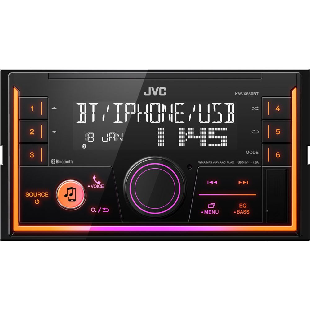 JVC KW-X850BT 2-DIN autosoitin