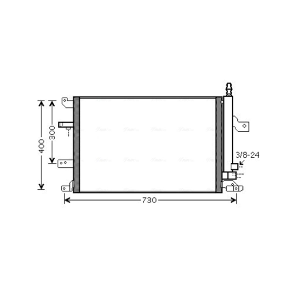Ilmastointilaitteen lauhdutin 30-8395