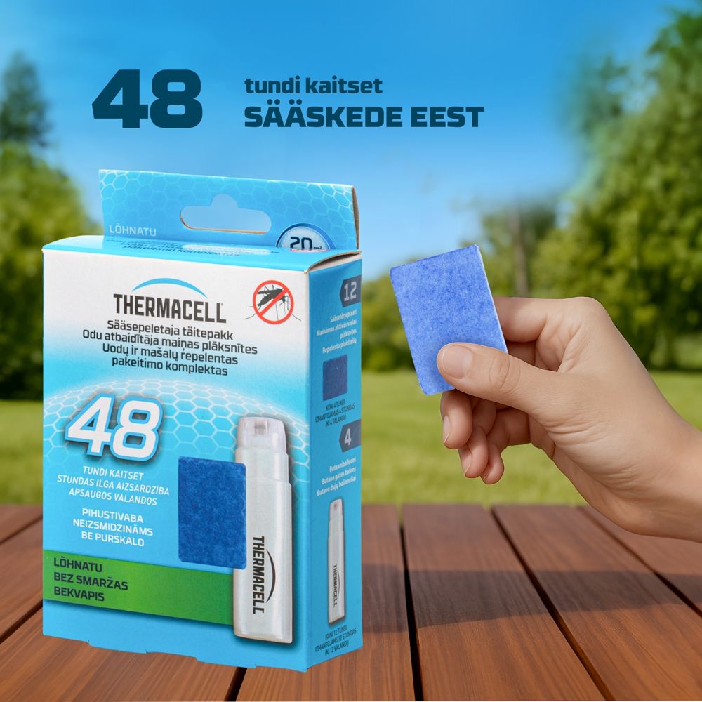 Sääsepeletaja täitekomplekt 48 tundi Citriodiol