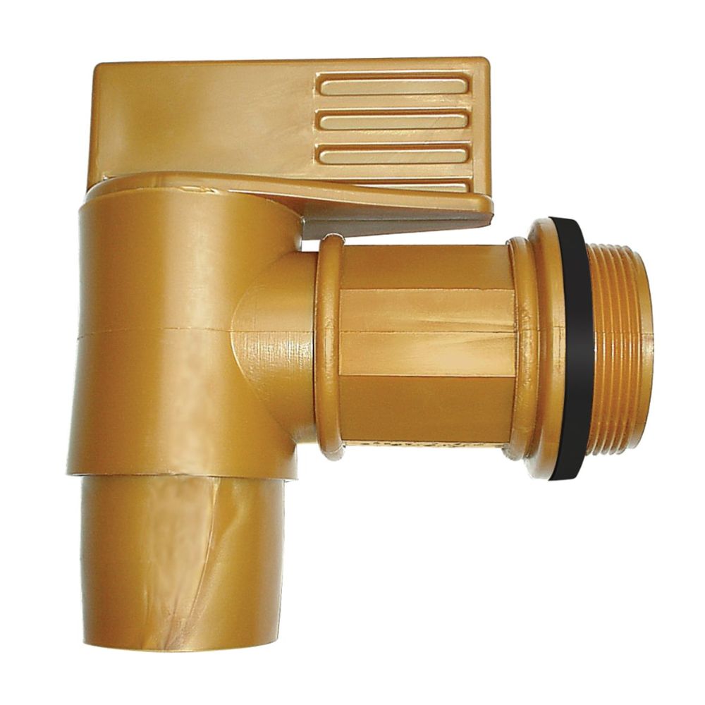 KABI fatkran i polyeten med 2" BSP‑gänga"