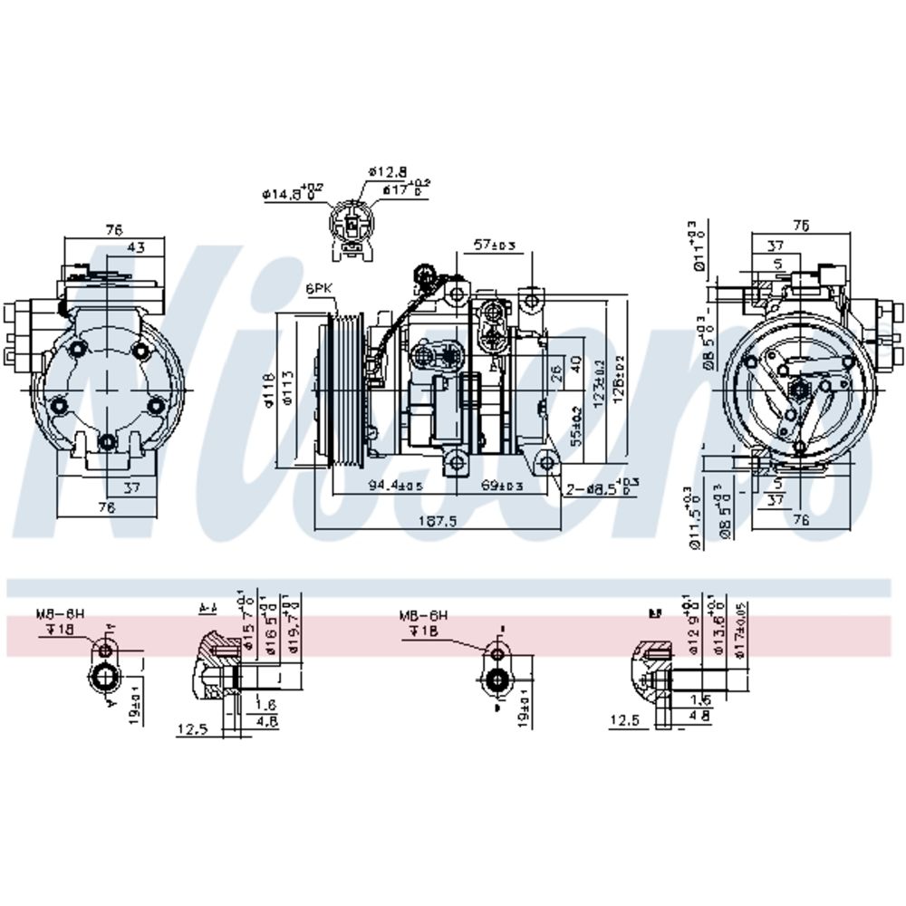 Ilmastointilaitteen kompressori 30-00414