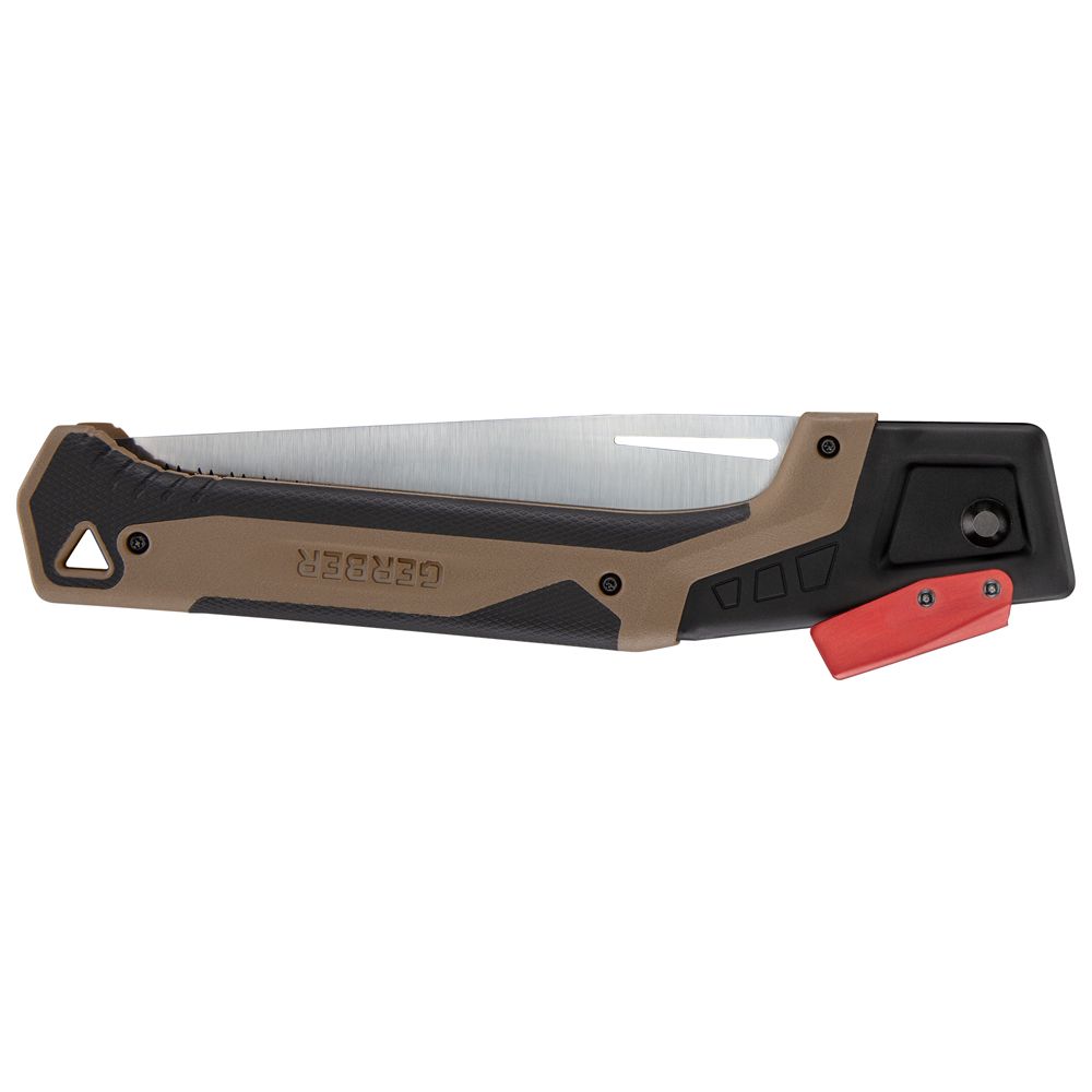 Gerber Bushcraft taittosaha retkeilyyn kotelolla