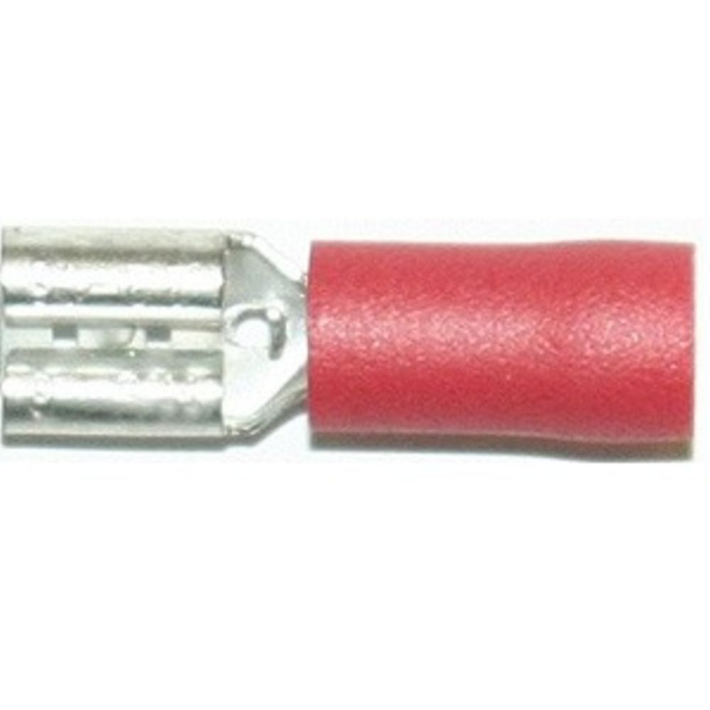Abiko A1507FLS pistik 6,3 mm emane punane 100 tk