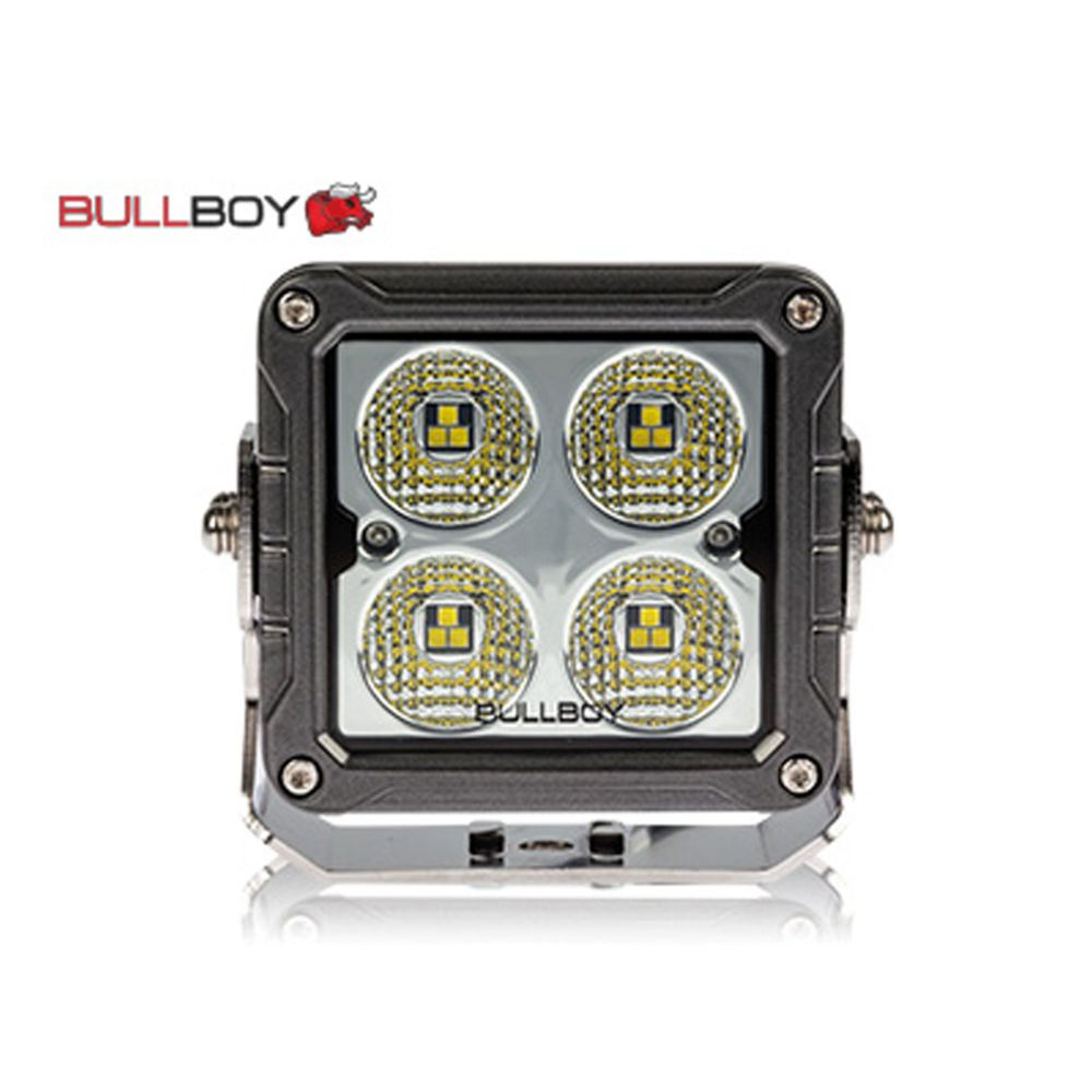 Bullboy LED-arbetsbelysning 5400 lm 50 W rektangulär 10–30 V uppvärmd lins