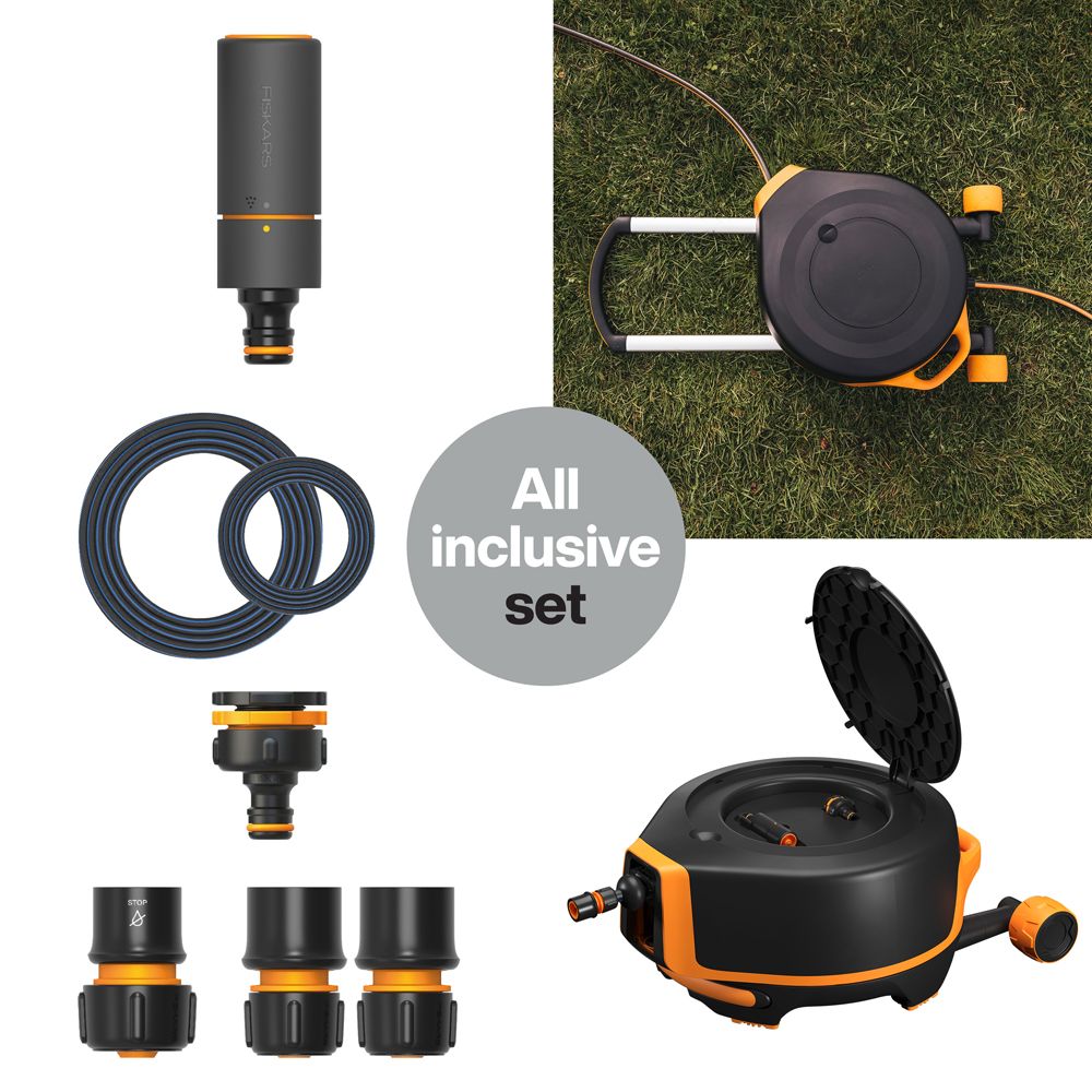 Fiskars slangvinda automatisk XL