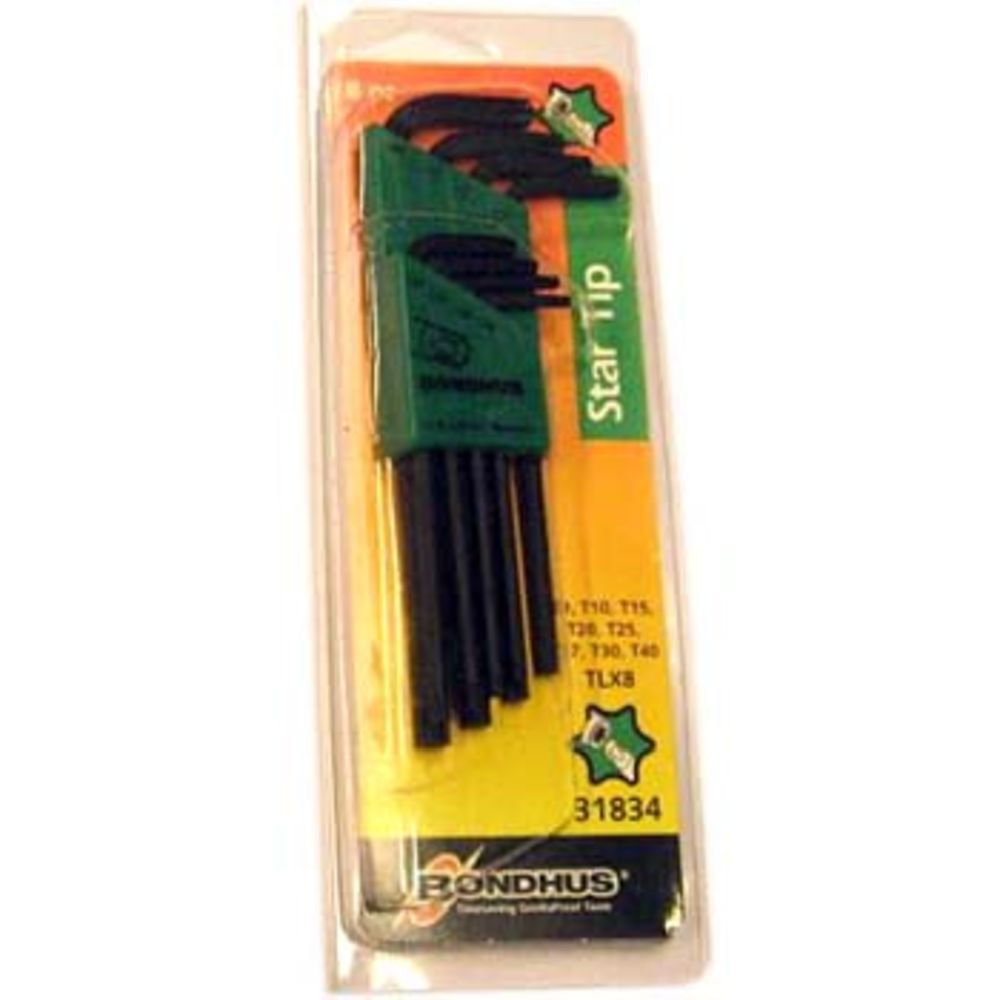 Bondhus TLX8 Torx L-võtmete komplekt T9-40