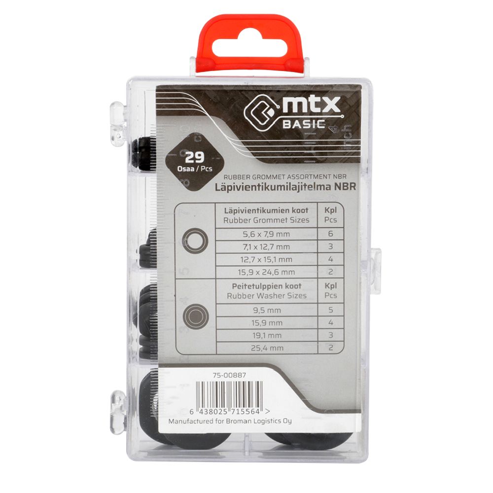 MTX Basic gummigenomföringar 29 delar