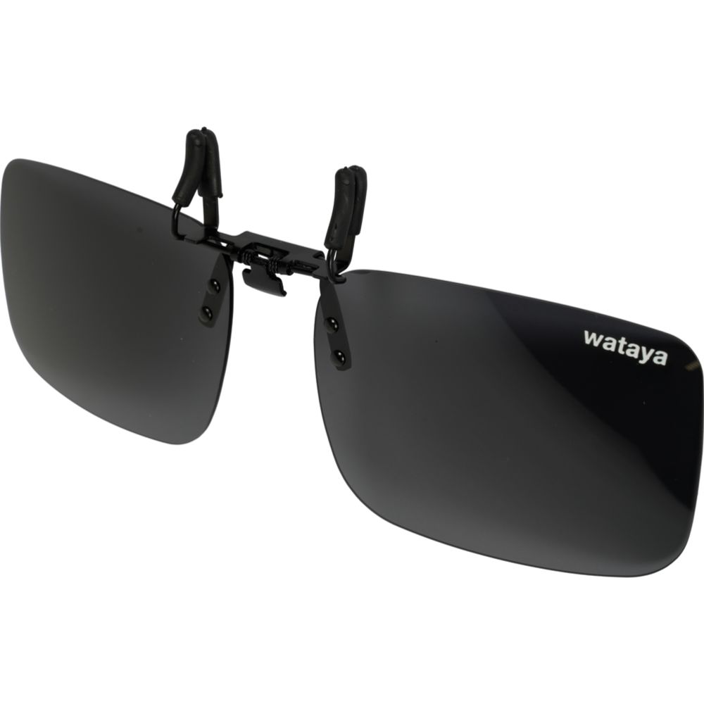Wataya Clip-on polariseeritud päikeseprillid, must klaas