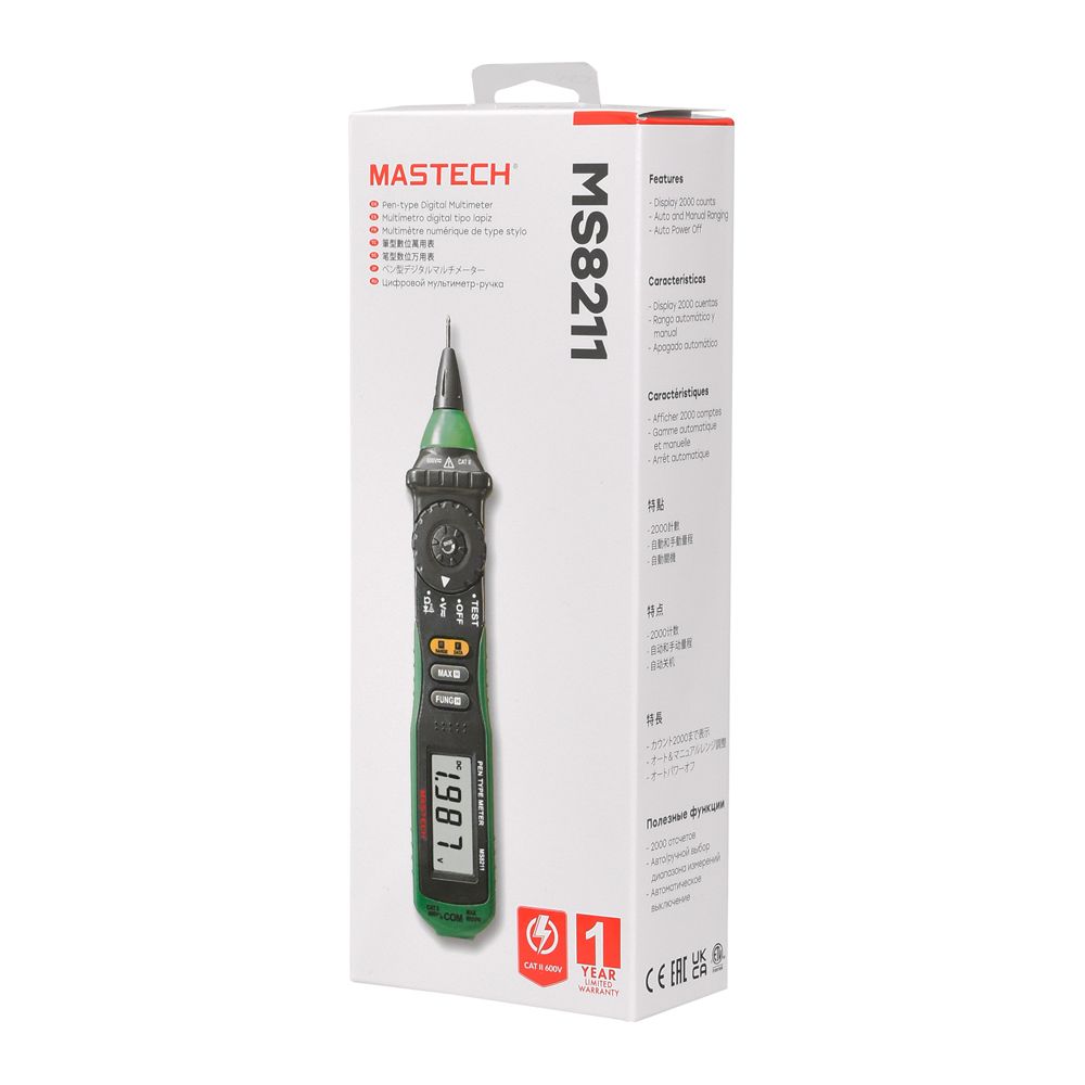 Mastech MS8211 pliiatsitüüpi digitaalne multimeeter
