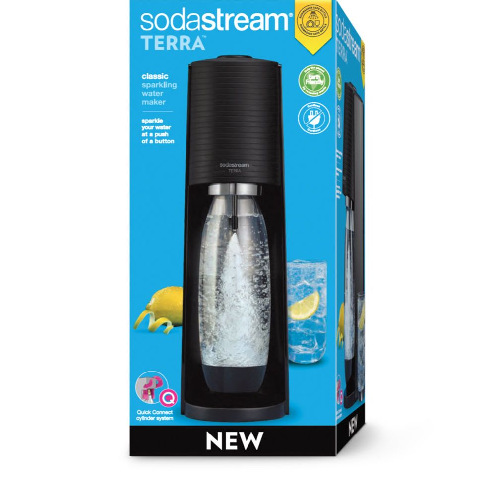 SodaStream Terra™ -hiilihapotuslaite, musta