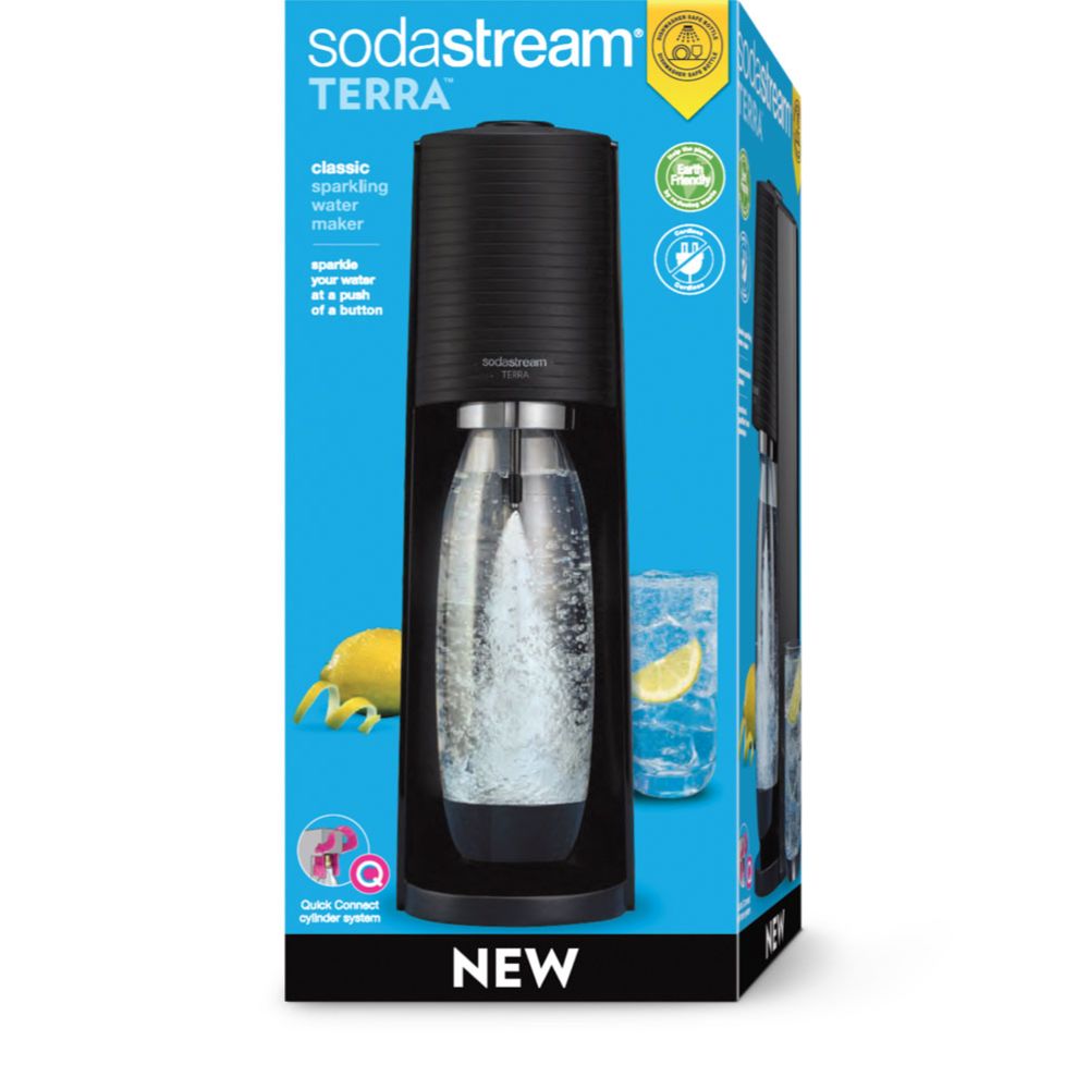 SodaStream Terra mulliveemasin, must